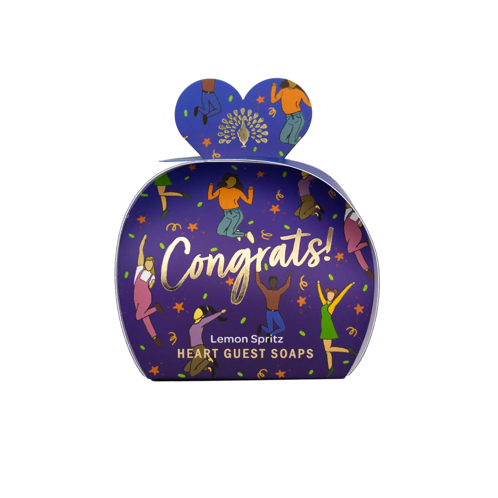 The English Soap Company Occasions Mini Heart Soaps, Congrats