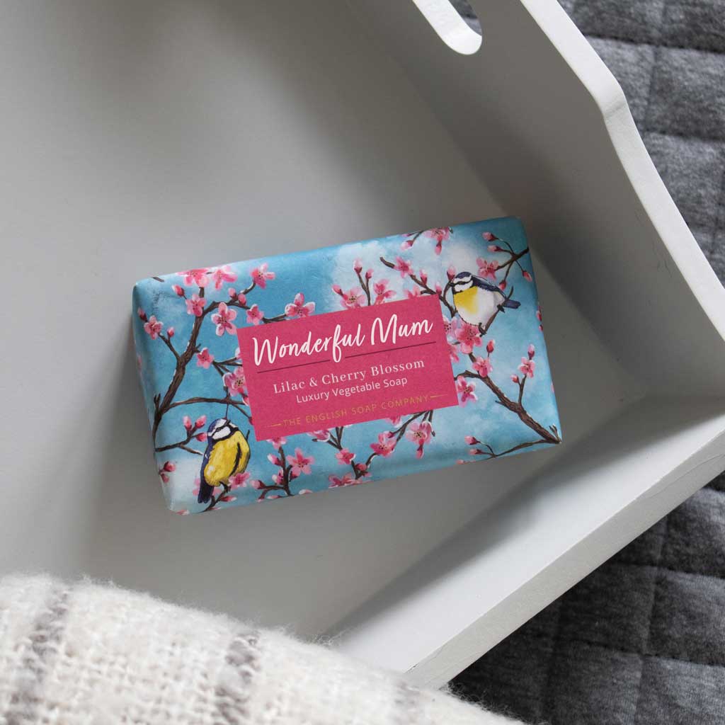 The English Soap Company Occasions, Lilac & Cherry Blossom Soap - Image 4