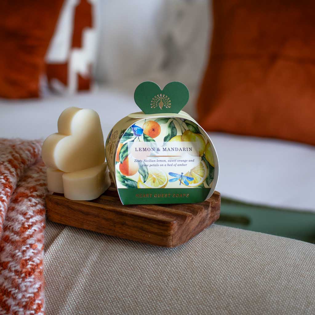 The English Soap Company Signature,Lemon & Mandarin Mini Heart Soaps - Image 6