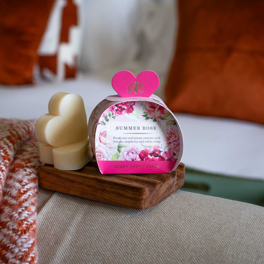 The English Soap Company Heritage , Summer Rose Mini Heart Soap - Image 5