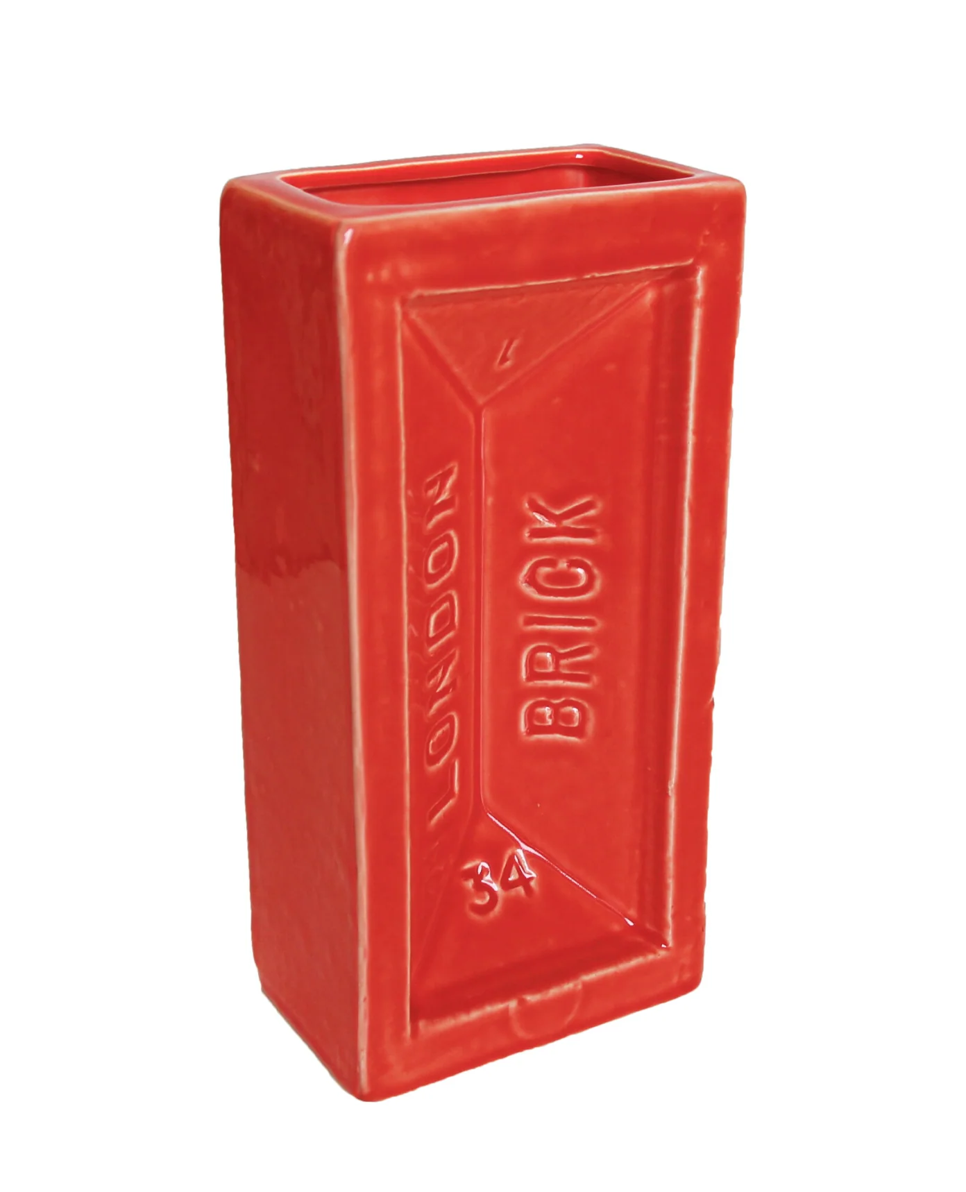 London Brick Vase, Orange - Image 3