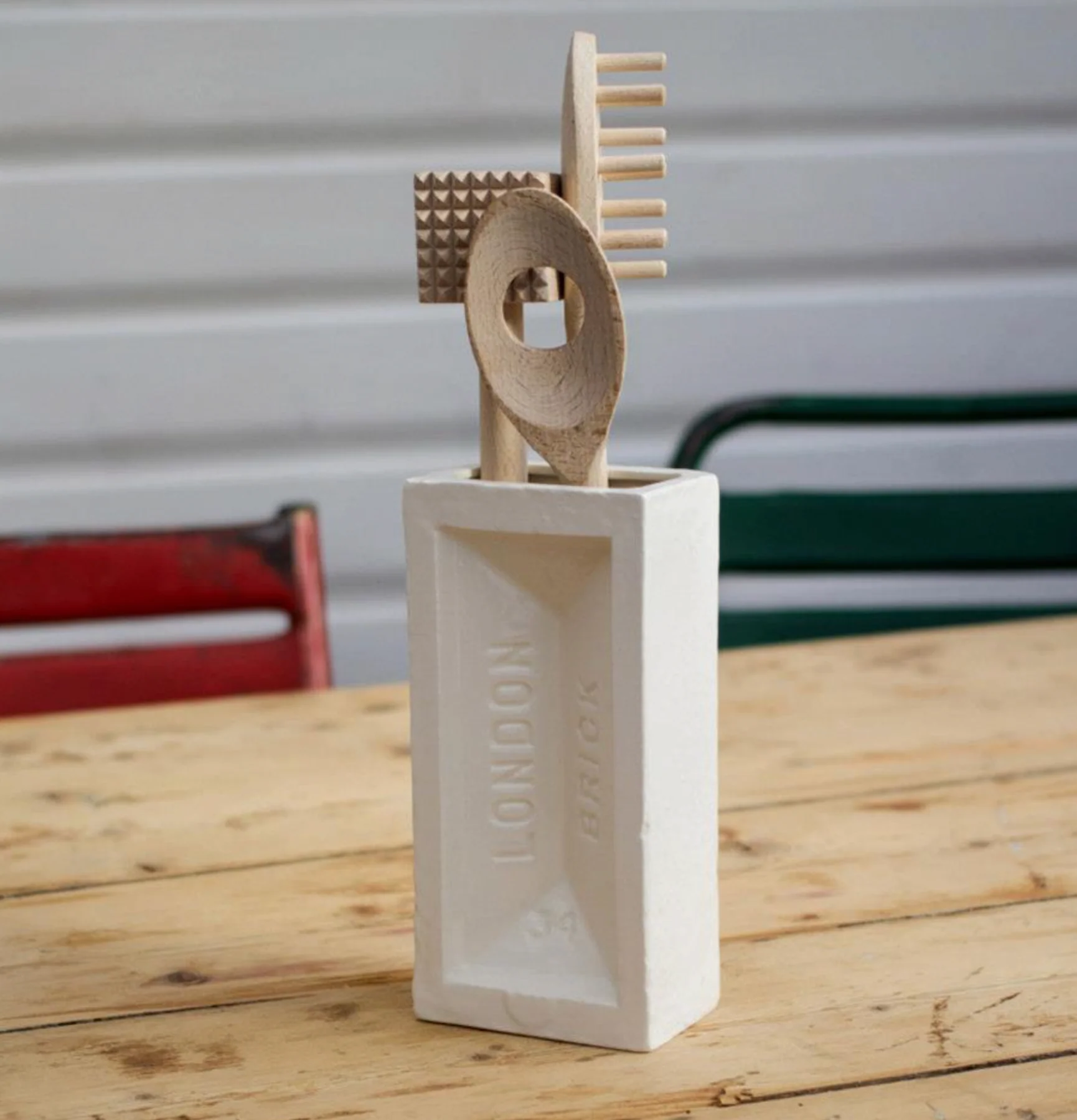 London Brick Vase, White - Image 10