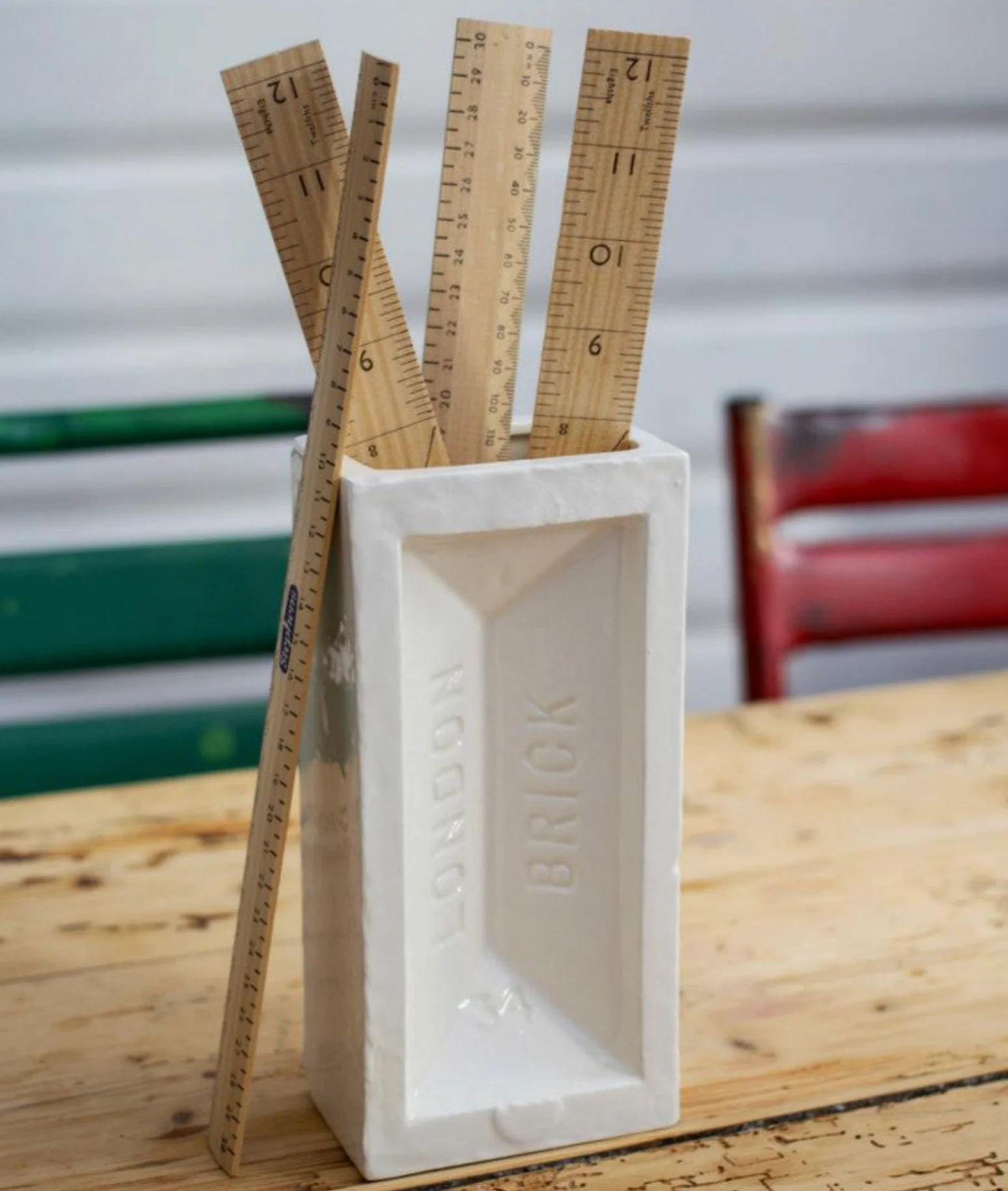 London Brick Vase, White - Image 7