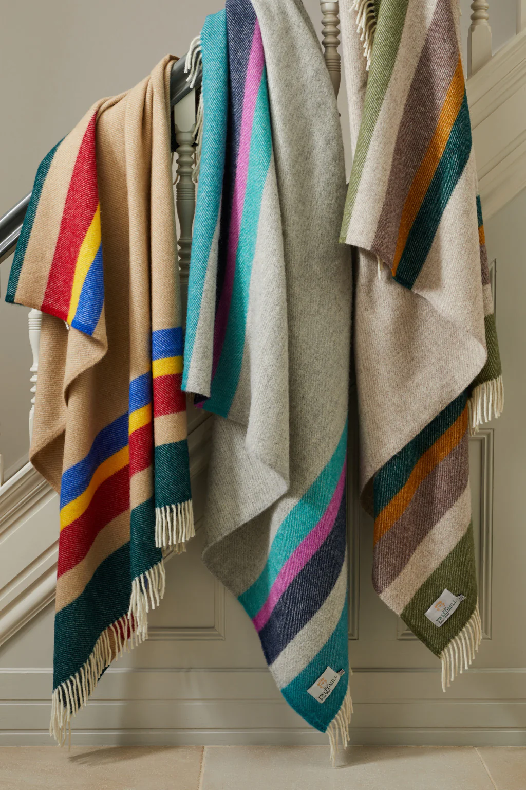 Tweedmill Alaska Pure New Wool Throw, Breeze - Image 4