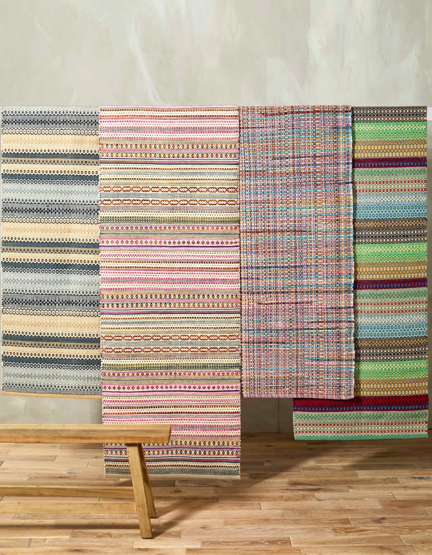 Walton & Co Chindi Cotton Rug, Sorbet - Image 3