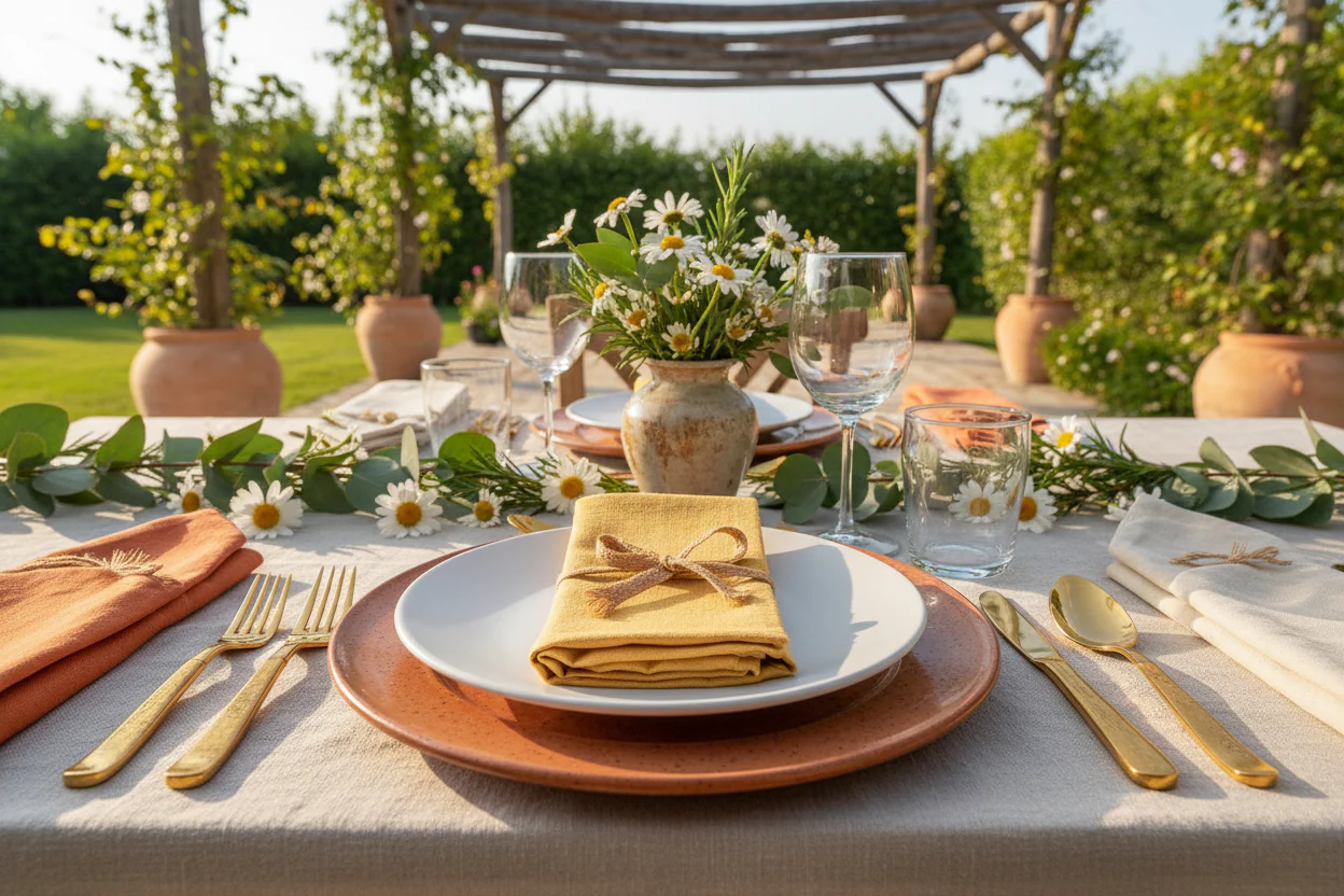 Walton & Co Cotton Napkins, Ochre (Set Of 4) - Image 2