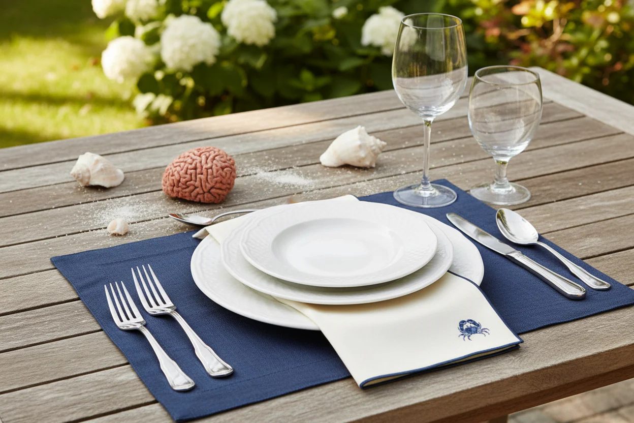Walton & Co Embroidered Napkin Crab (Set of 2) - Image 5