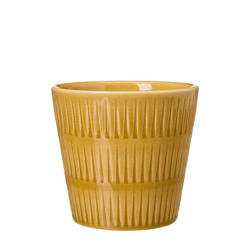 Wikholm Majken Ceramic Mini Plant Pots, Yellow  (Set Of 3) - Image 8