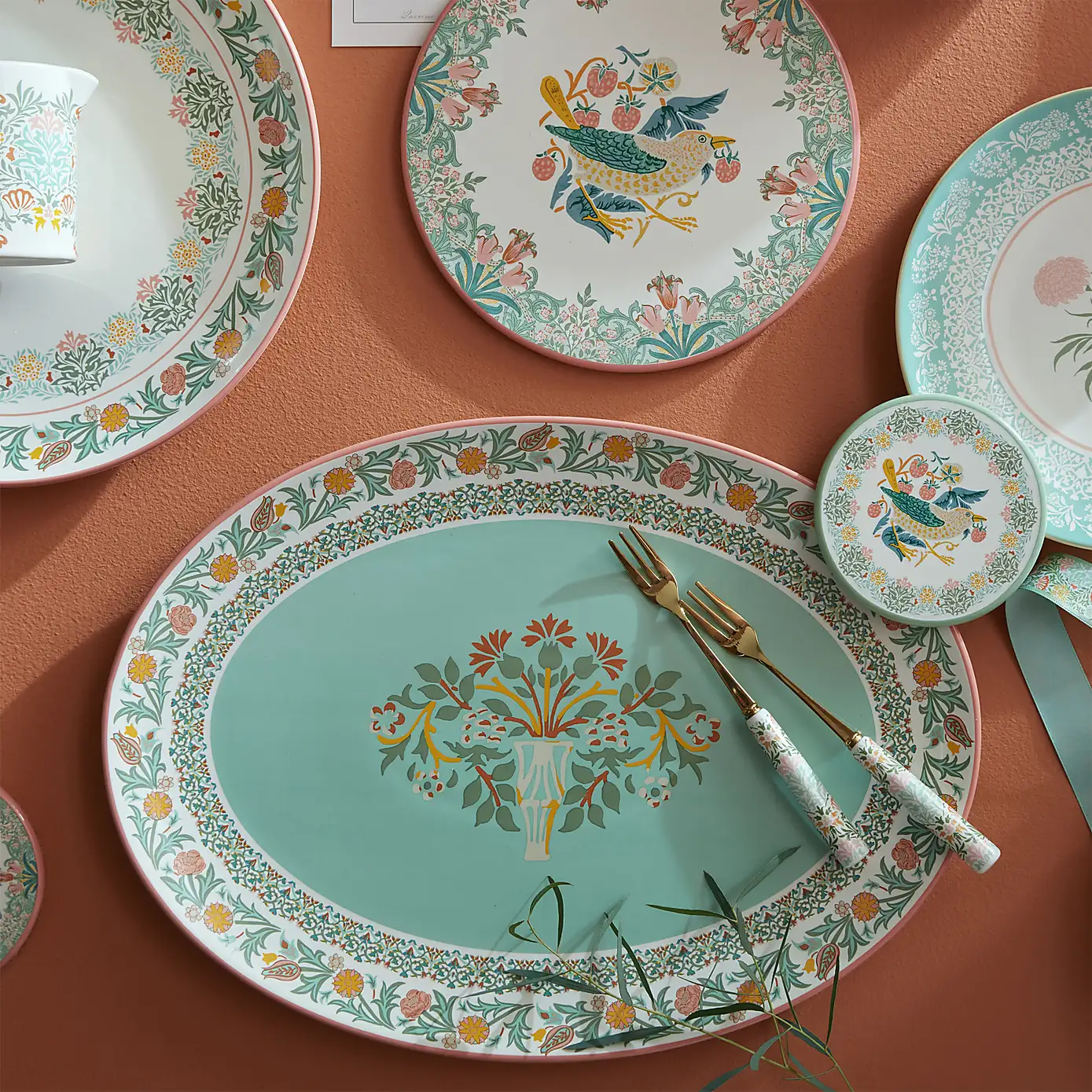 William Morris At Home Kitchen Garden Cake Forks - Image 4