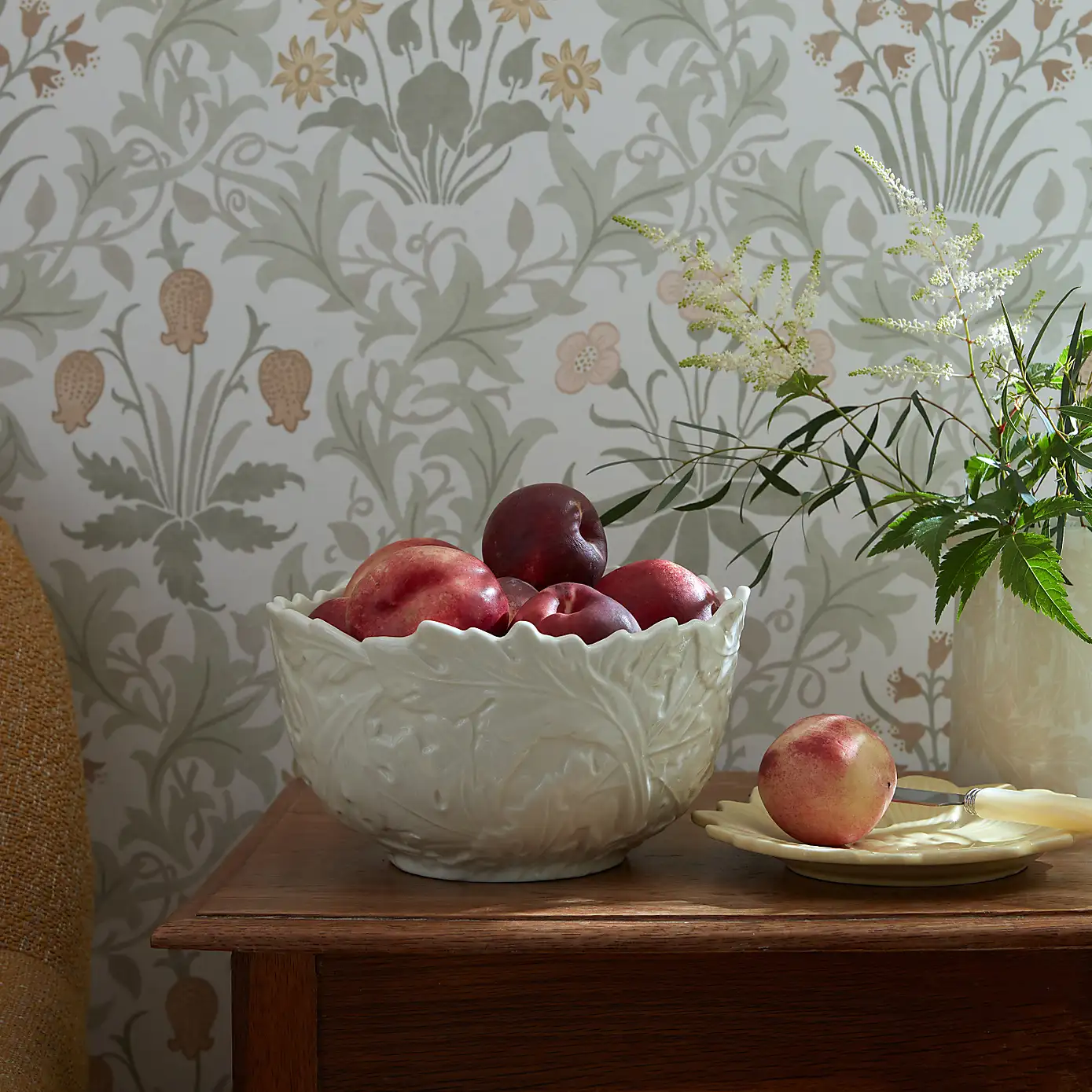 William Morris At Home Kitchen Garden Embossed Fruit Bowl - Image 6