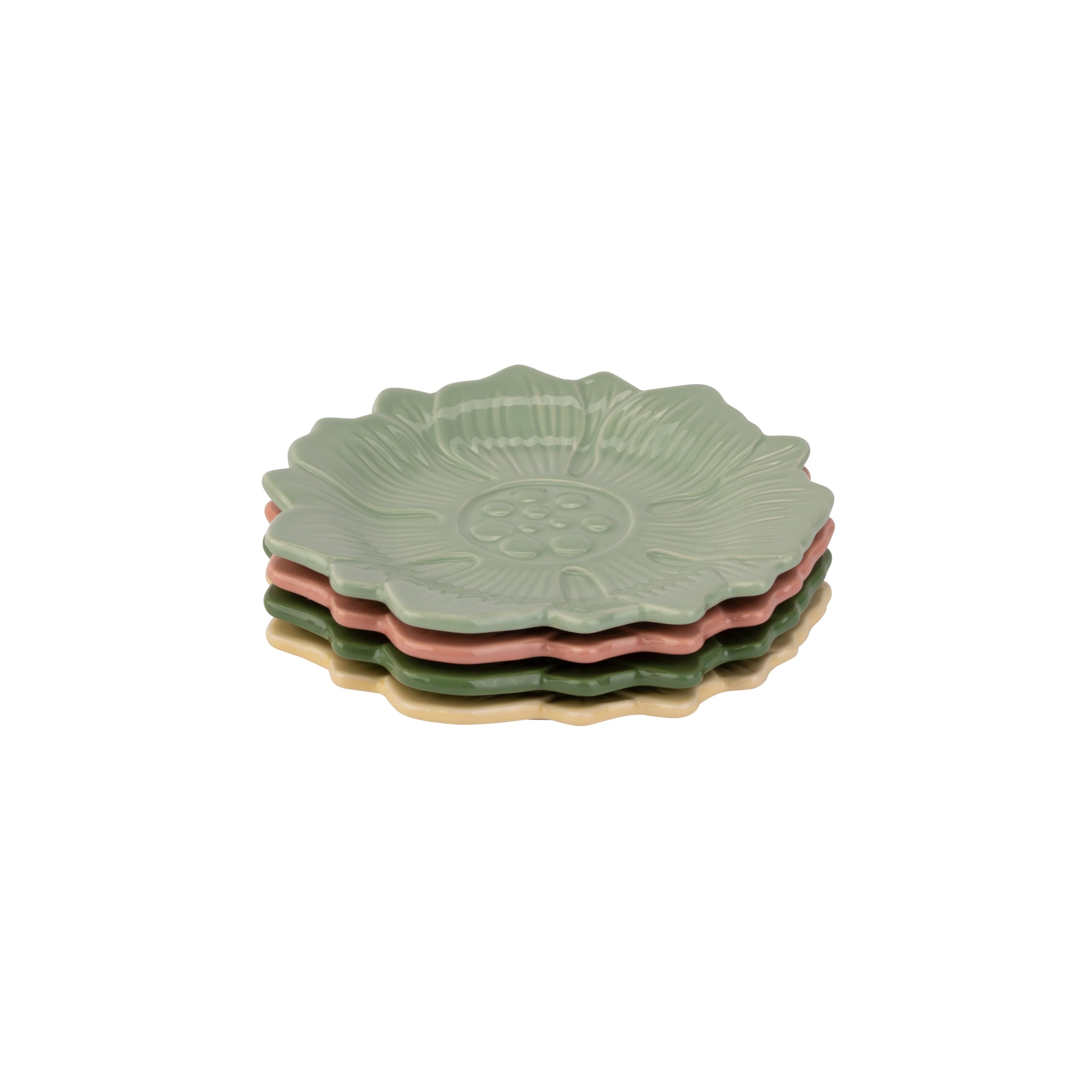 William Morris At Home Kitchen Garden Flower Shaped Cake Plates( Set of 4) - Image 3