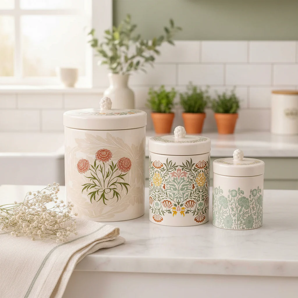 William Morris At Home Kitchen Garden Medium Ceramic Storage Jar - Image 7