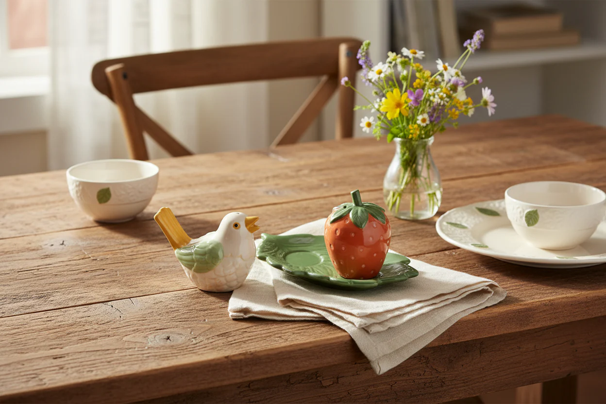 William Morris At Home Kitchen Garden Salt and Pepper Shaker Set - Image 9