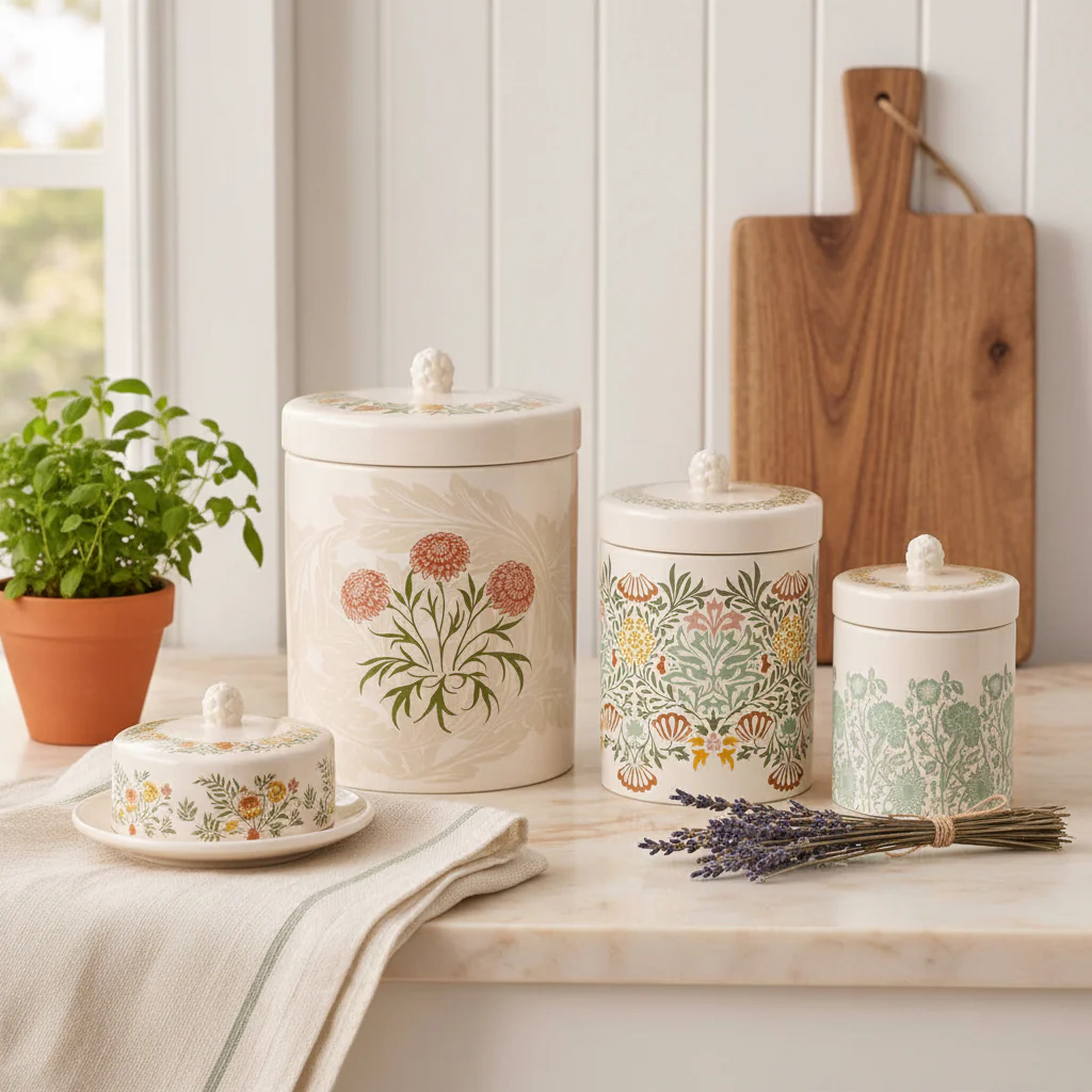 William Morris At Home Kitchen Garden Small Ceramic Storage Jar - Image 5