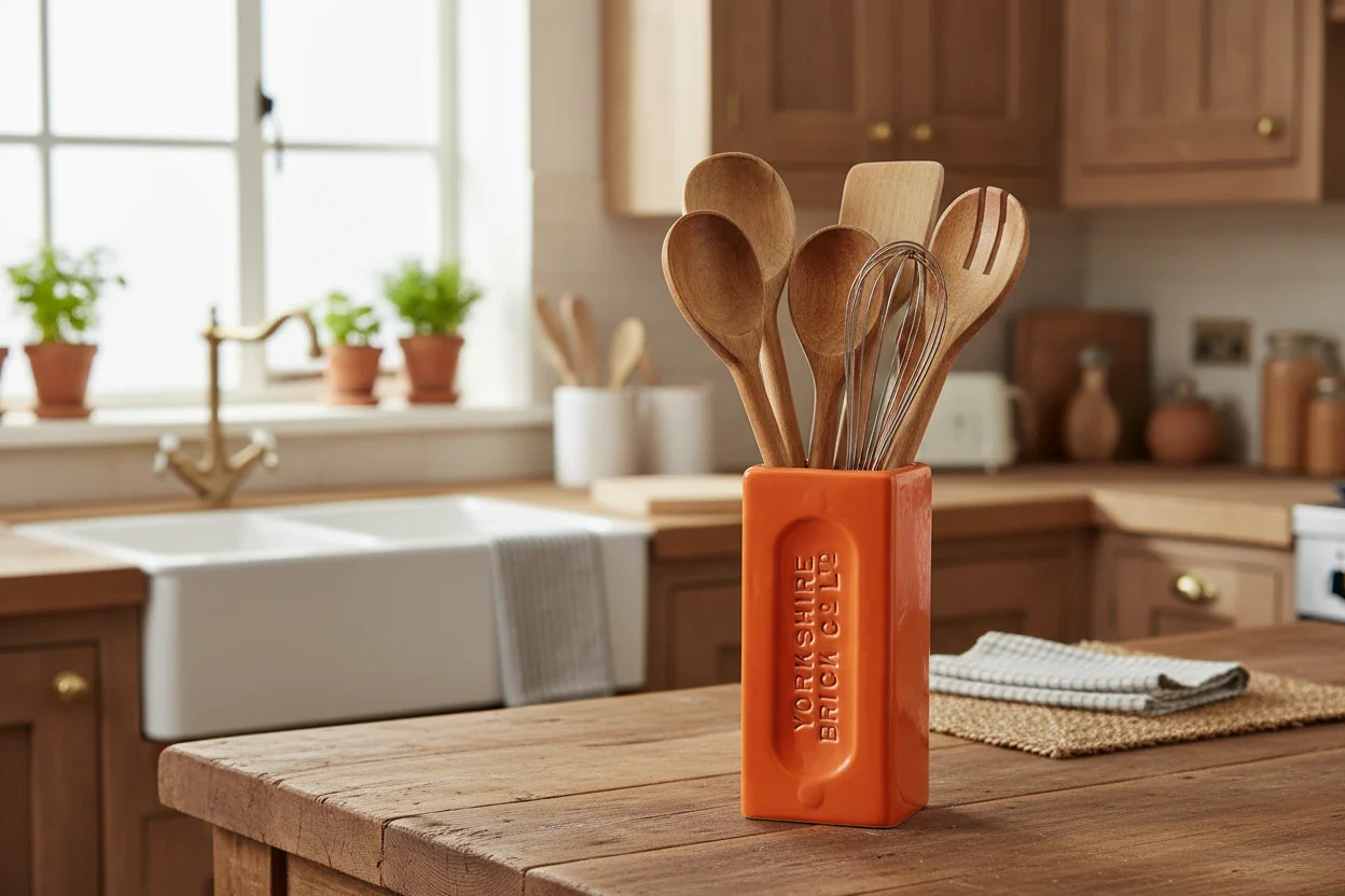 Yorkshire Brick Vase, Orange - Image 2