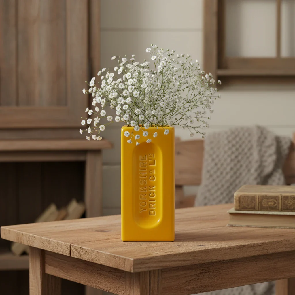 Yorkshire Brick Vase, Yellow