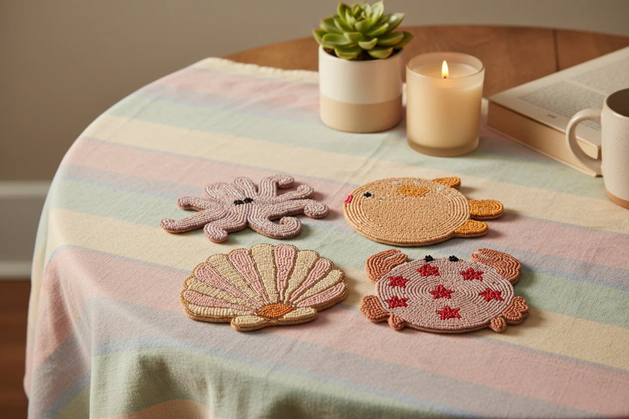 Yvonne Ellen Beaded Animal Coasters ( Set Of 4 ) - Image 4