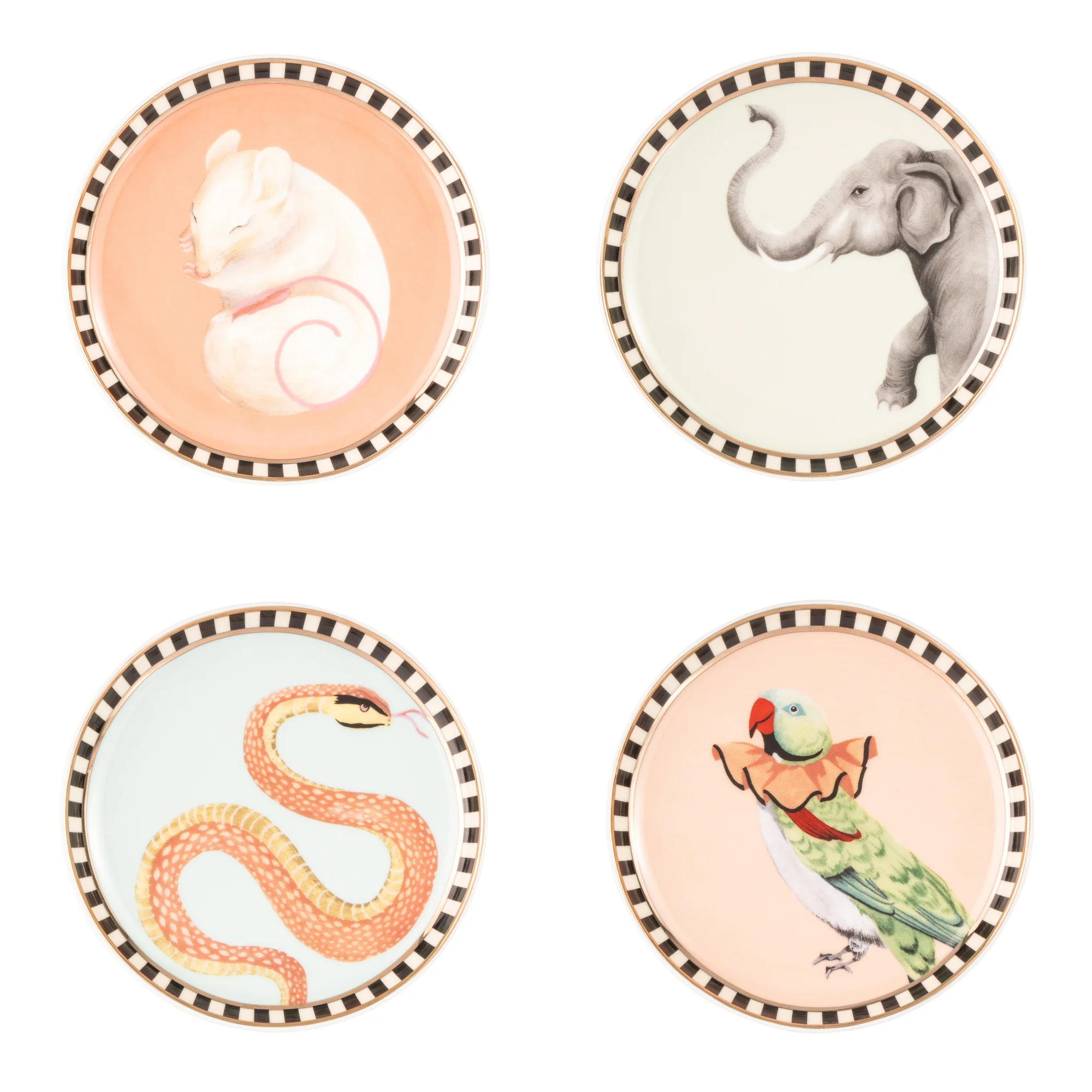 Yvonne Ellen Ceramic Coasters, Animals ( Set Of 4 ) - Image 7