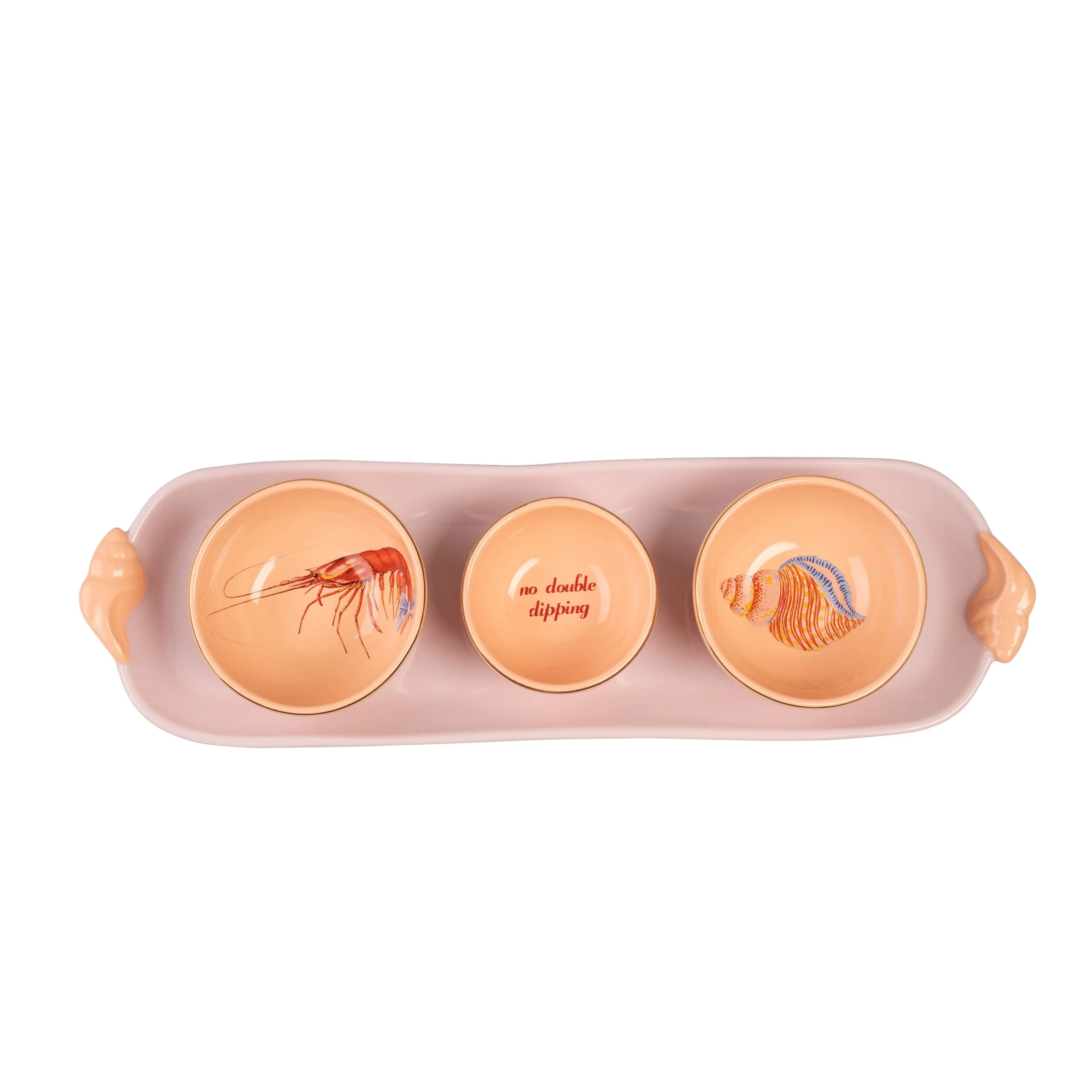 Yvonne Ellen Ceramic Dipping Bowl & Tray Set - Image 2