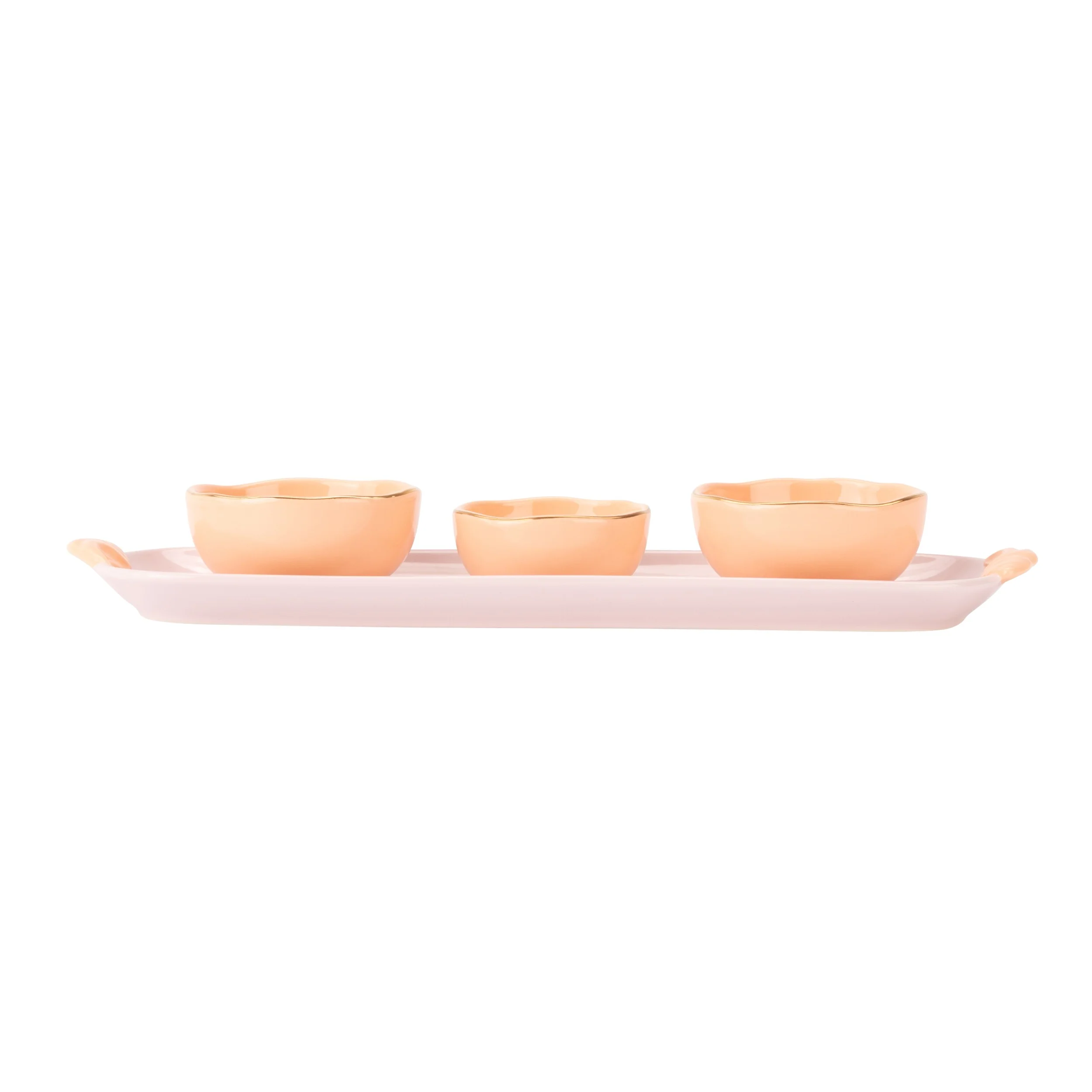 Yvonne Ellen Ceramic Dipping Bowl & Tray Set - Image 3