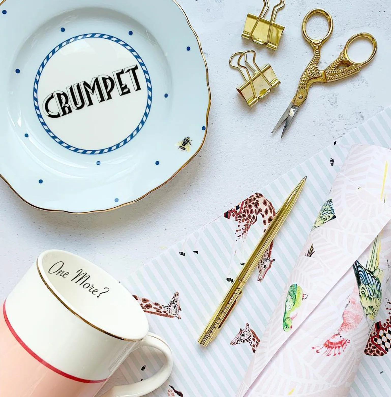 Yvonne Ellen Cheeky Tea Plates, Set Of 4 - Image 8