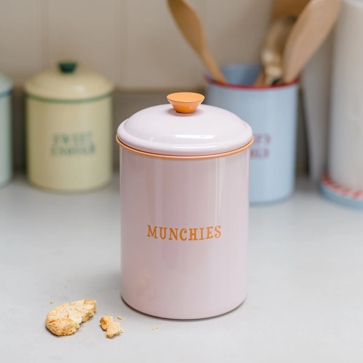 Yvonne Ellen Enamel Biscuits Canister, Munchies - Image 4