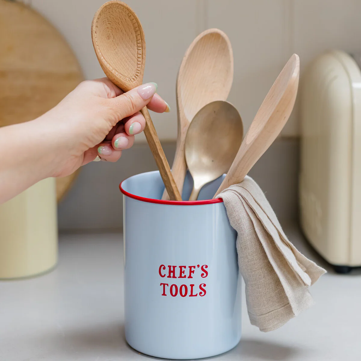 Yvonne Ellen Enamel Utensils Holder, Chef’s Tool - Image 4