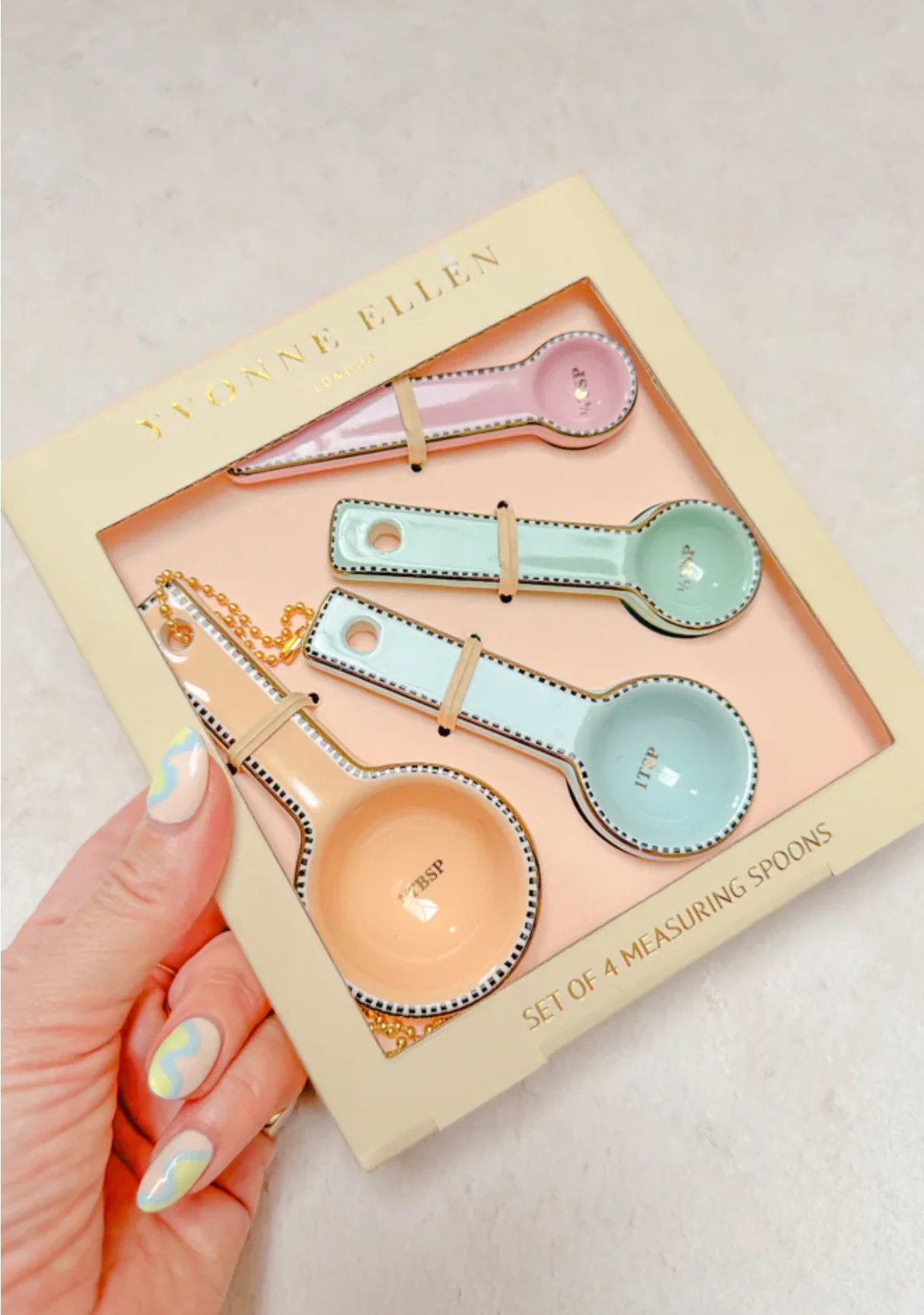 Yvonne Ellen Fine Bone China Measuring Spoons (Set Of 4) - Image 3