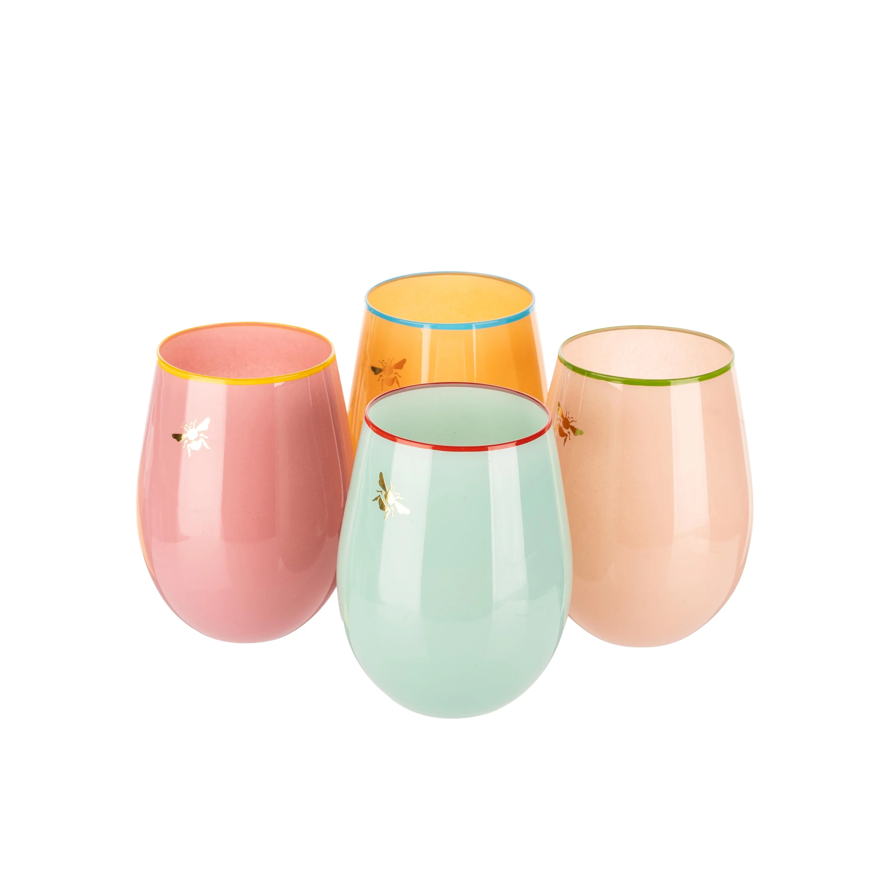 Yvonne Ellen Glass Bee Tumblers, Set Of 4 - Image 12