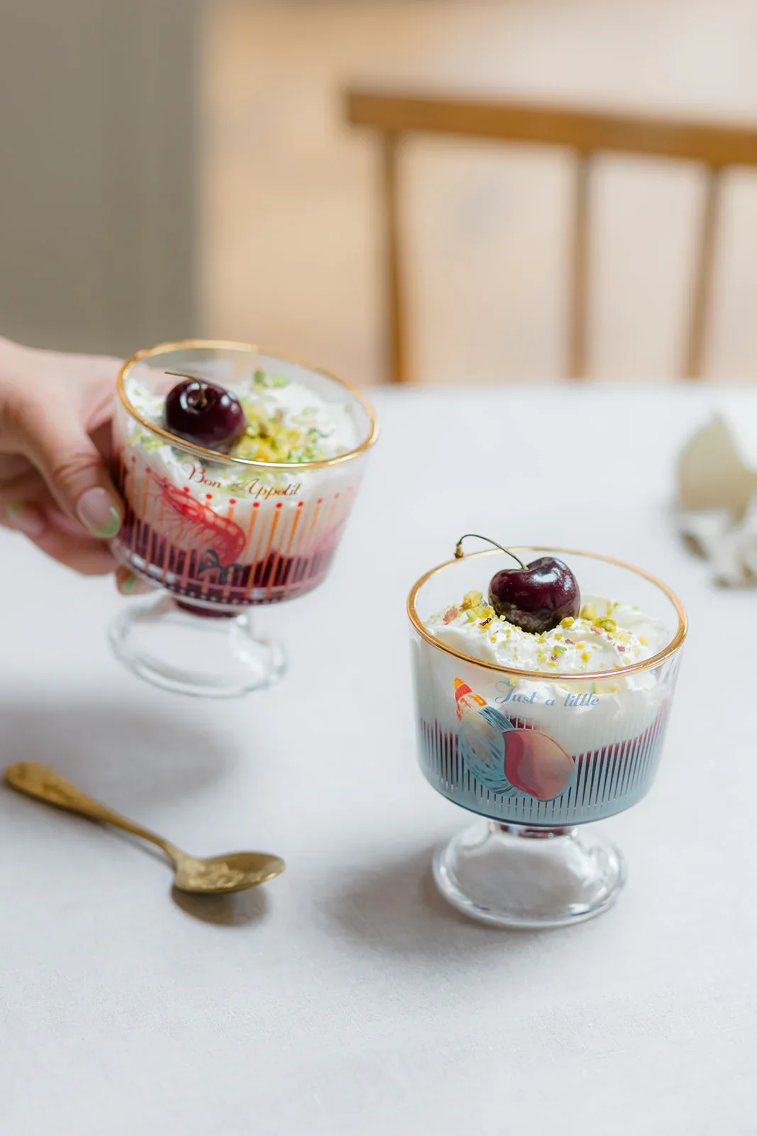 Yvonne Ellen Glass Dessert Bowls , Set Of 2 - Image 3