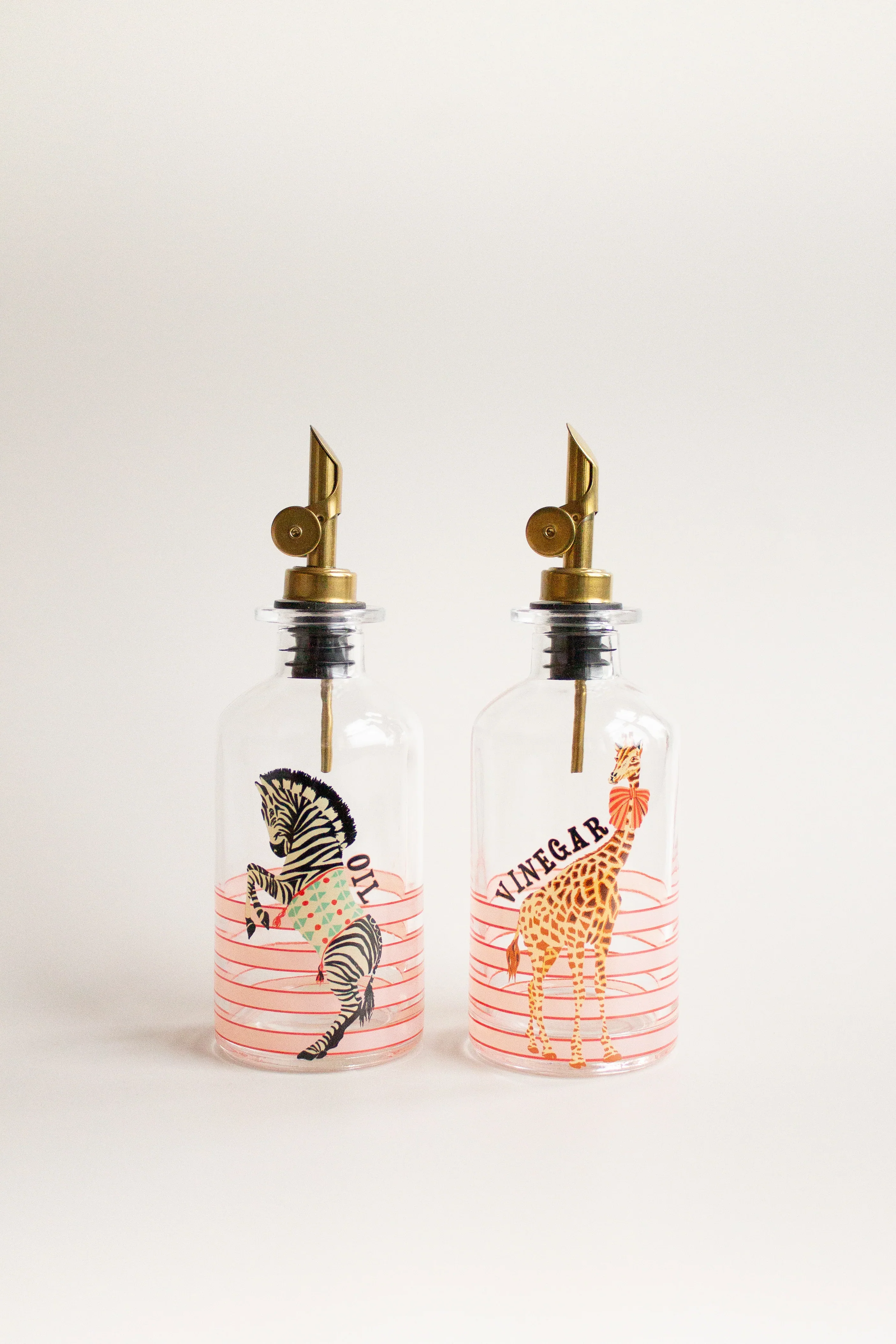 Yvonne Ellen Glass Oil & Vinegar Set, Animal