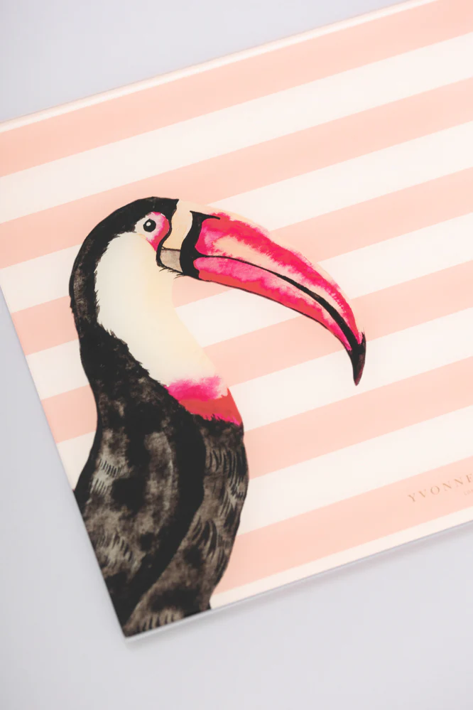 Yvonne Ellen Glass Worktop Saver, Toucan - Image 4