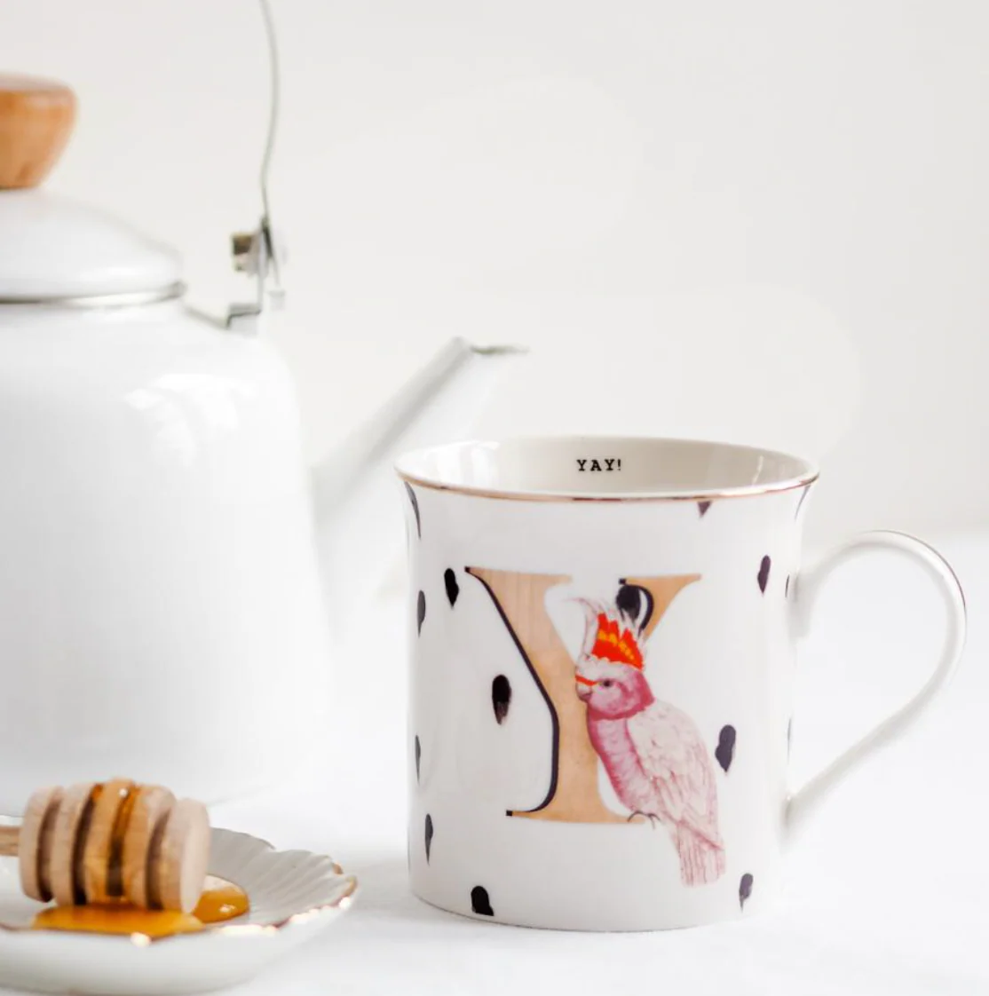 Yvonne Ellen Gold Edition Alphabet Mug Small - Image 19