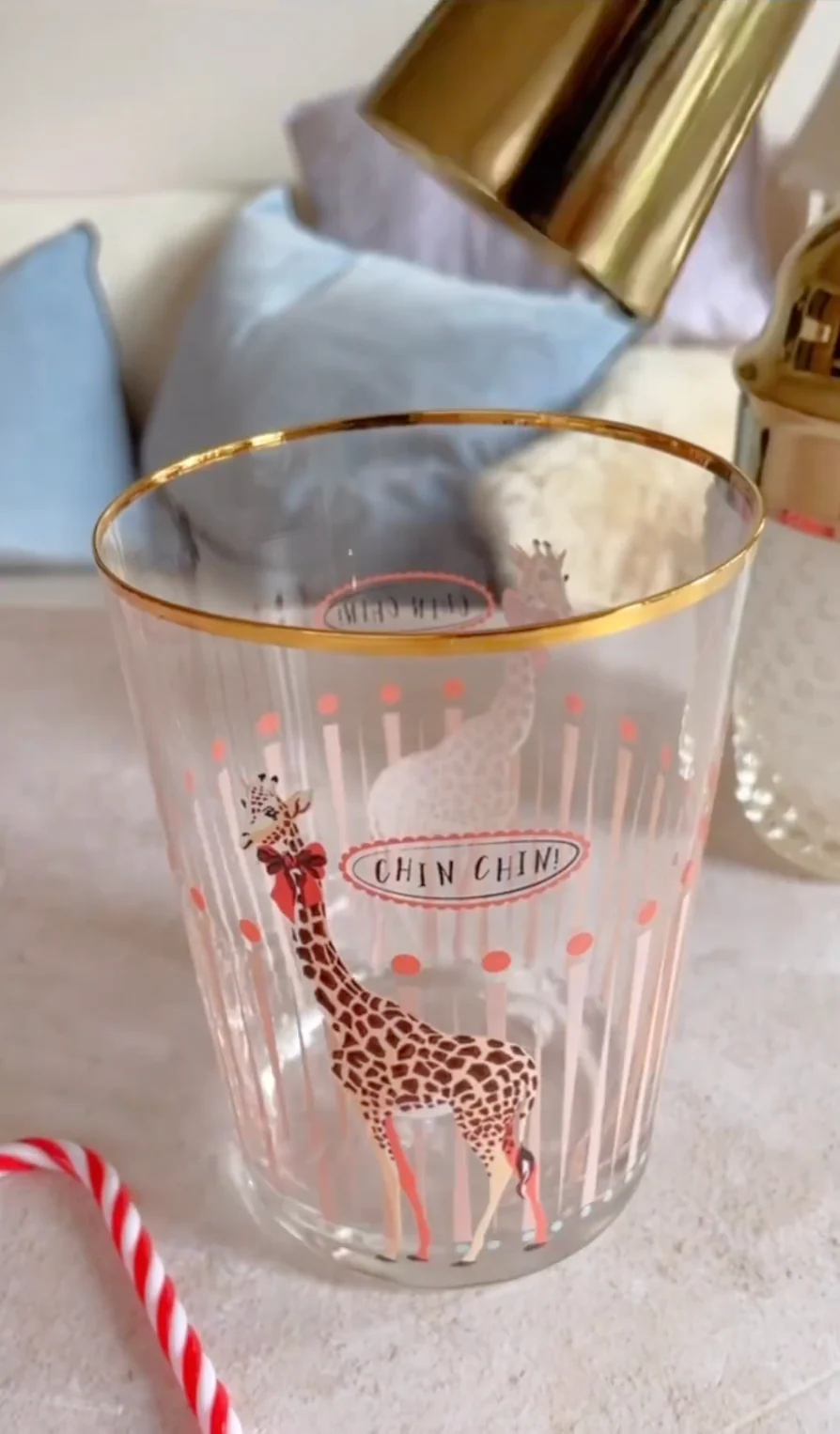 Yvonne Ellen Hi Ball Glass, Giraffe - Image 4