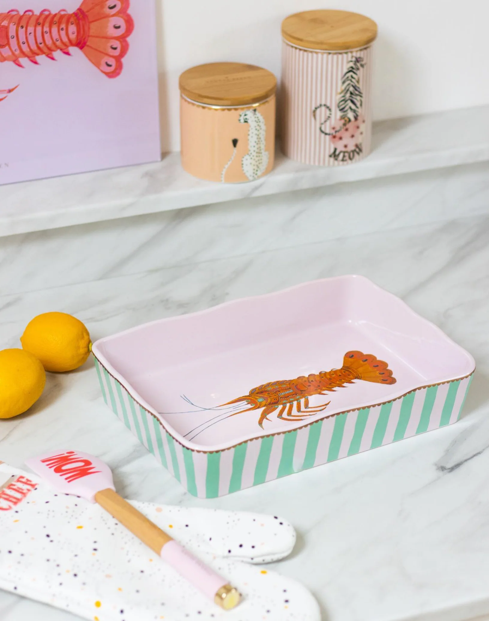 Yvonne Ellen Rectangular Baking Dish, Lobster (Large) - Image 4
