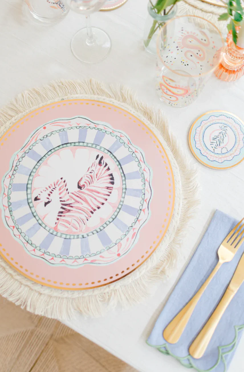 Yvonne Ellen Round Animals Placemats (Set Of 4) - Image 2