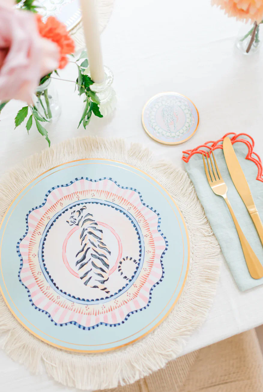Yvonne Ellen Round Animals Placemats (Set Of 4) - Image 4