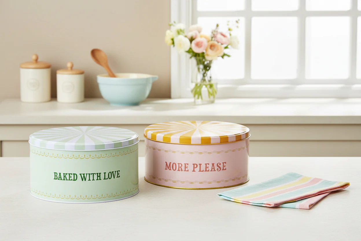 Yvonne Ellen Round Cake Tins, Slogan (Set Of 2 ) - Image 6