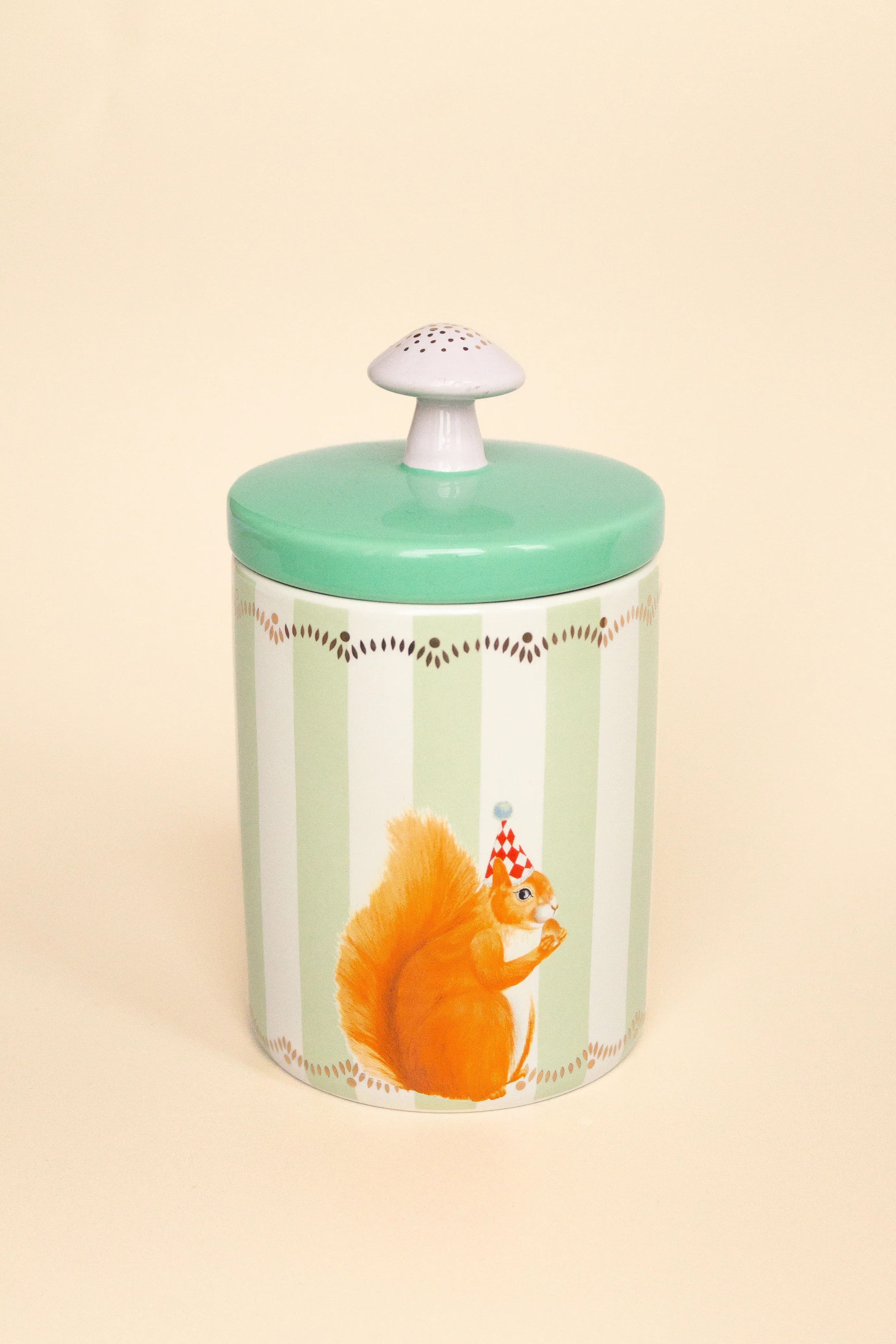 Yvonne Ellen Round Storage Jar, Squirrel