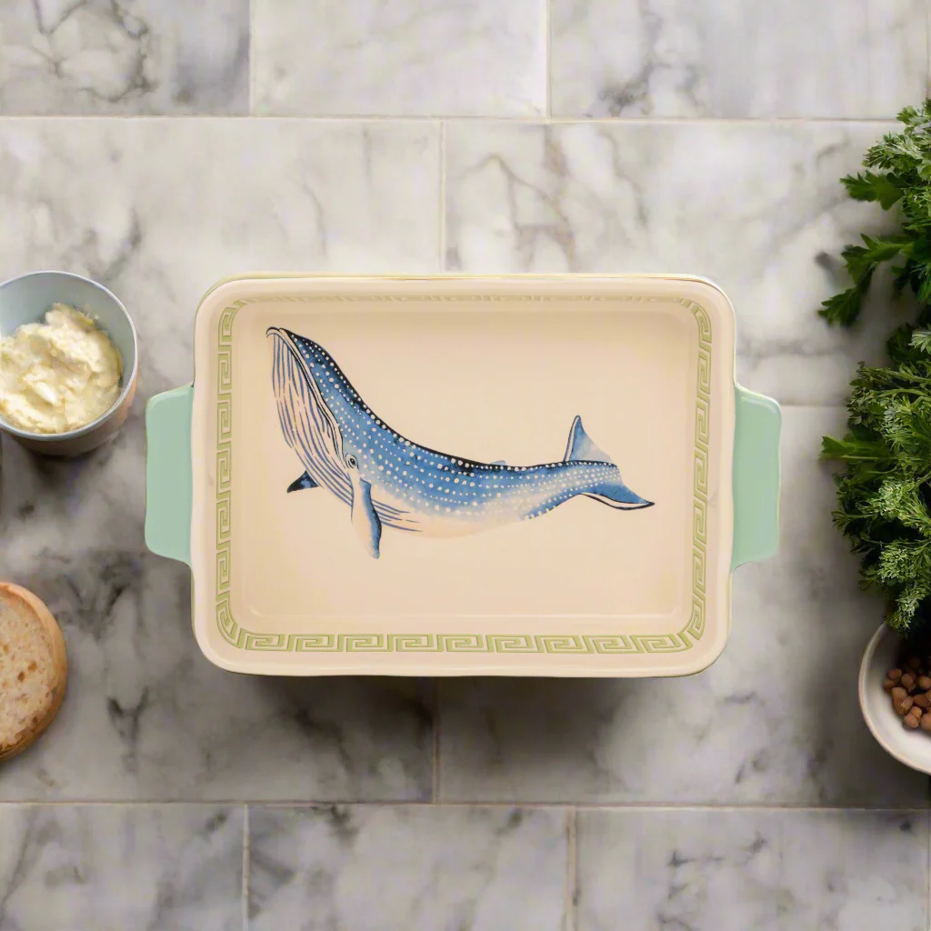 Yvonne Ellen Small Rectangular Baking Dish, Whale - Image 7