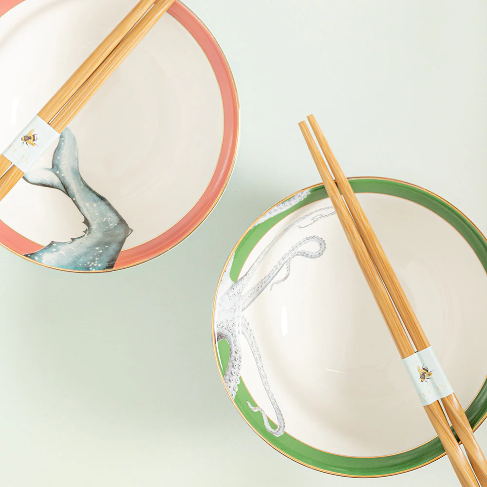 Yvonne Ellen Soup Bowls & Chopsticks (Set Of 2) - Image 2