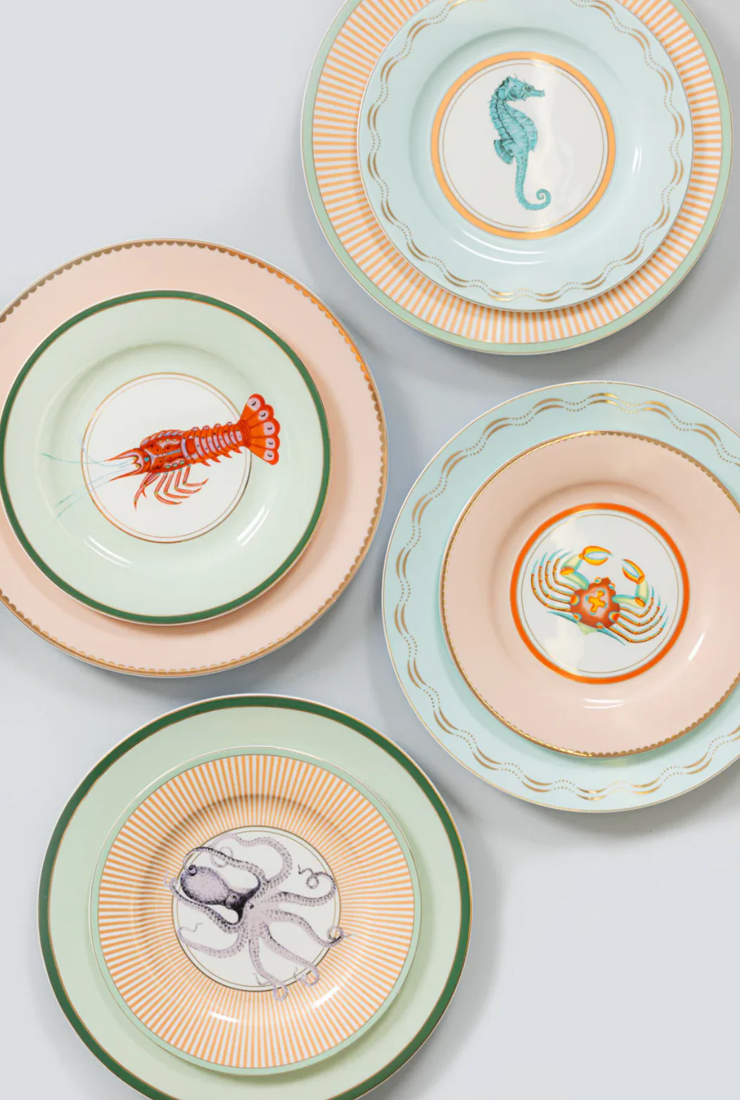 Yvonne Ellen Under The Sea Dinner plates, (Set Of 4) - Image 8
